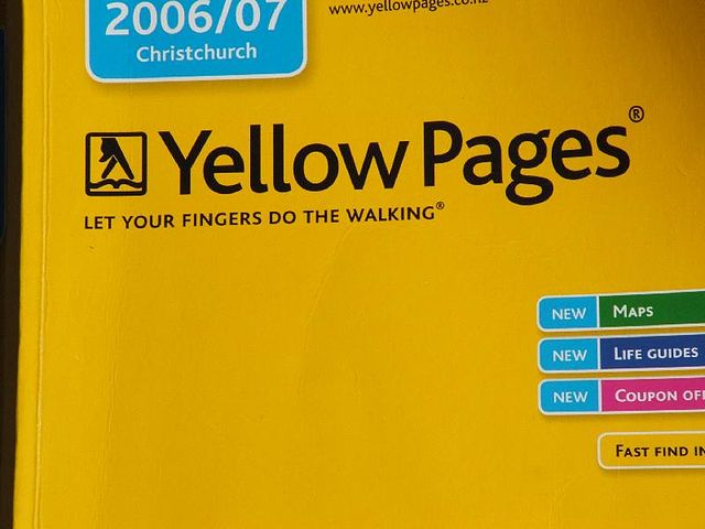 SEO is now the new yellow pages, picture by Gabriel Pollard